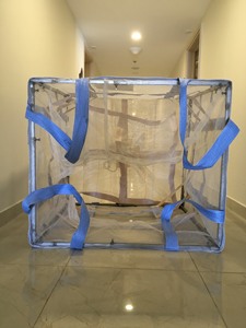 Fabricants du Vietnam Filet robuste Bulka FIBC 90x90x120cm Sacs de bûches de bois de chauffage ventilés Échantillon gratuit Sacs en maille d'oignons ventilés - Product Image 4