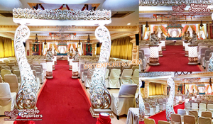 Gran boda Ganesha decoración de bienvenida doble pilar Ganesha tema entrada decoración boda entrada decoración con Ganesha EE. UU. - Product Image 2