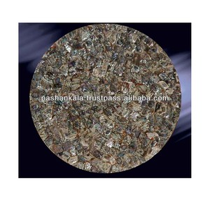 Gemstone Abalone Seashell Round Coffee Table Top - Product Image 1
