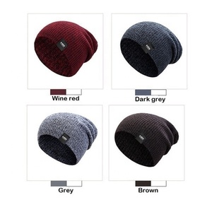 PIHA SPORTS Unisex Men's Acrylic Knit Baggy Beanie Winter <b>Hat</b> Ski Slouchy Chic Camouflage Elastic <b>Hat</b> - Product Image 5