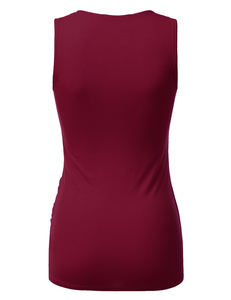 เสื้อกล้ามผ้าชีฟองลายดอกไม้สำหรับผู้หญิงชุดเข้ารูปลำลองคอวีแขนกุดดีไซน์แบบลำลองสำหรับปาร์ตี้กลางคืนคลับธรรมชาติ - Product Image 2