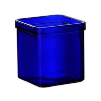 Bougie de style carré en verre avec couvercle, fournitures de maison, de jardin, magnifique mariage