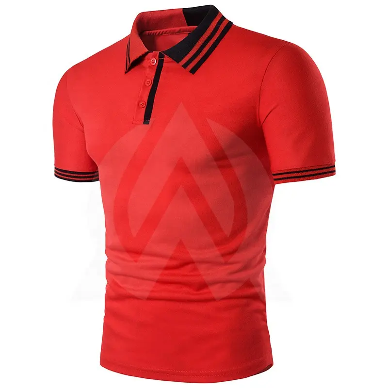 Running Tee Sublimation T-shirts Men Golf Sublimated Mens Polo Sport T Shirt 100% Cotton Pique Men Polo Shirt
