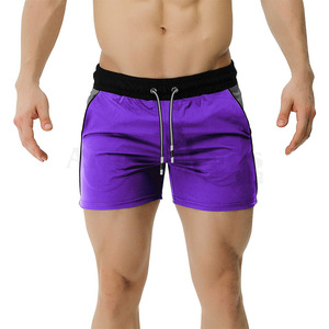 กางเกงออกกำลังกายขาสั้น5นิ้ว,กางเกงวิ่งเอวสูงพิมพ์โลโก้ - Product Image 4