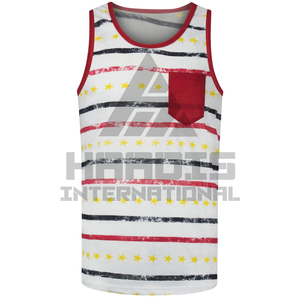 Camiseta sin mangas personalizada para hombre a la venta en línea, camiseta sin mangas cómoda transpirable de talla grande para gimnasio para hombre, novedad - Product Image 1