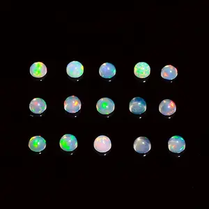 Indischer Opal Edelstein Runde Form Cabochon Natur schmuck Herstellung Cabochon flach poliert