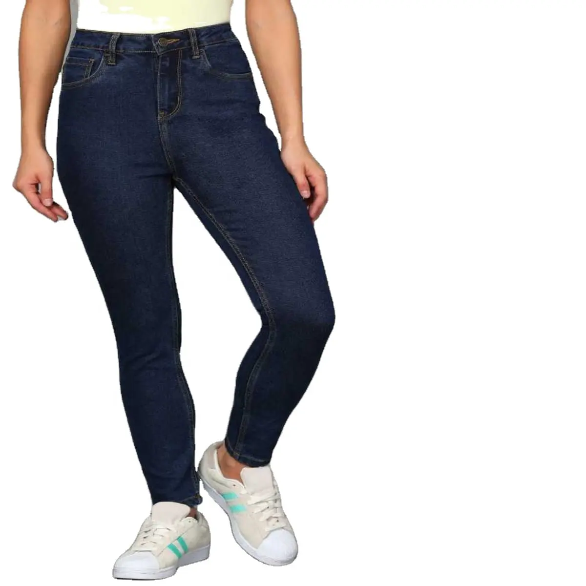 バングラデシュからの女性のためのジーンズパンツ女性のためのデニムジーンズパンツ新しいデザインデニムジーンズパンツ