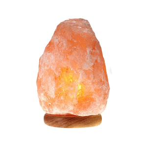 Lampes en sel de l'Himalaya naturel de qualité supérieure, écologiques, faites à la main, de forme naturelle rouge, pour le Feng Shui à la maison - Product Image 1