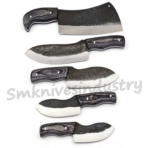 5 pièces Fabriqué À La Main En Acier À Haute Teneur En Carbone de Cuisine ensemble de Couteaux (Smk1923) - Product Image 3