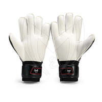 Gants de gardien de but de football professionnels en latex, paume plate, entraînement sportif, logo personnalisé imprimé