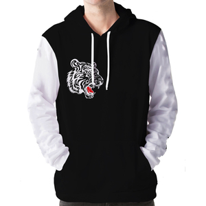 2021 vêtements de sport décontractés pour hommes à manches longues sweat à capuche avec col montant couleur unie brodé manteau d'hiver impression numérique - Product Image 4