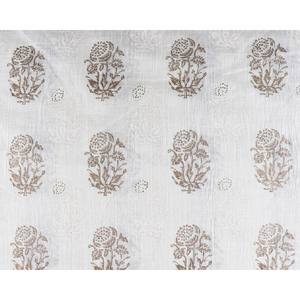 Tissu de courtepointe indien blanc 100% coton par le tissu de courtepointe - Product Image 1