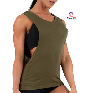 2025 Offre Spéciale femmes débardeur Fitness pas cher prix sport porte dames entraînement course femmes Gym Logo personnalisé conception pour débardeurs - Product Image 1