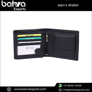Superior Quality Men's Bifold Vintage Big Capacity Genuine Leather Short RFID Blocking <b>Card</b> Slot Stylish Logo Cloth Cash - Product Image 5
