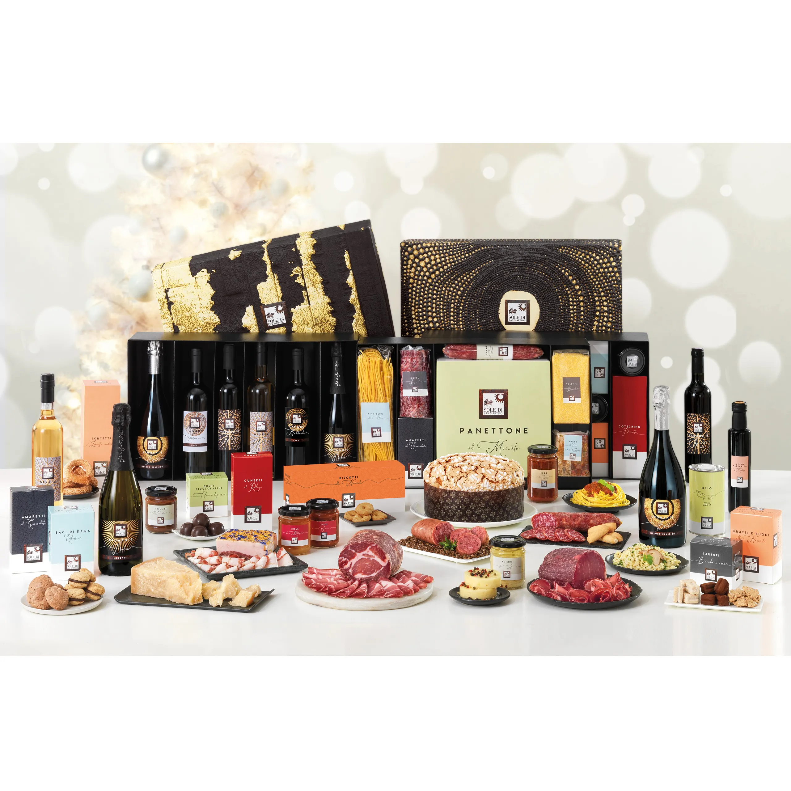 Makanan & Minuman Italia PREMIUM Produk Makanan & Anggur Dalam Kotak Hadiah 21