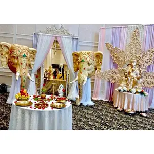 Decoração de entrada para foyer, decoração com tema do ganesha do casamento tradicional, foyer e entrada
