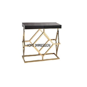 Grande console de table design avec miroir Grande pièce maîtresse décorative en métal pour hôtel, restaurant, événements Console convertible - Product Image 6