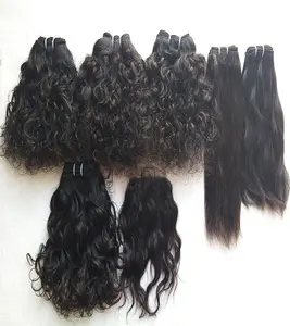 Atacado fornecedores de cor natural profunda pacotes peruano 100% humano malaio solto cabelo encaracolado para mulheres negras