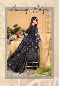 ชุดเดรสปาร์ตี้ฤดูร้อนหรูหราของผู้หญิง, ชุดเดรสชาลวาร์ Kameez ทำจากสนามหญ้าสำหรับสวมใส่ในฤดูร้อนสำหรับสุภาพสตรีผู้ใหญ่ - Product Image 2