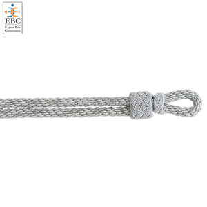 OEM rojo plata lingotes tapa cordón con nudos EBC correa de barbilla visera tapa cordón al por mayor uniforme tapa cordones en diseños personalizados y Color - Product Image 3