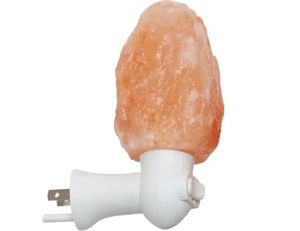 <b>Himalayan</b> <b>Salt</b> <b>Lamp</b> Night Light Natural Shape Organic Material Eco-Friendly Handmade USA/<b>UK</b> Plug Improve Health Air Purifier - Product Image 1