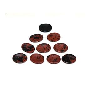 Haute qualité pouce pierre acajou obsidienne inquiétude pierre pouce inquiétude pierre naturelle pouce cristal guérison pierre précieuse inquiétude - Product Image 2