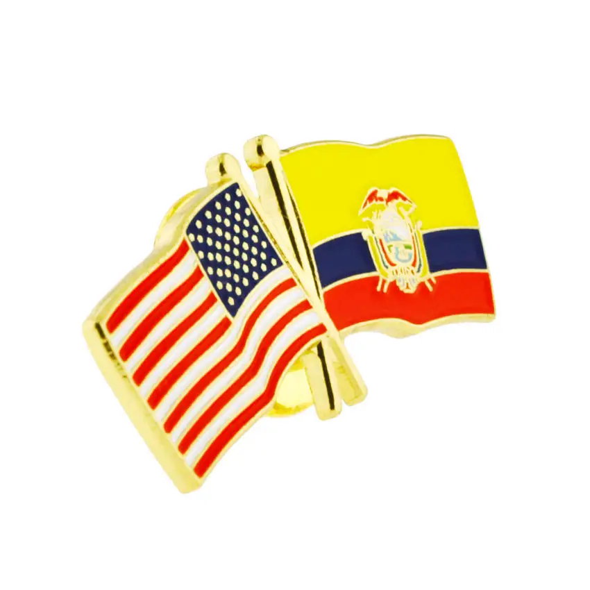 custom soft enamel national day gifts promotional metal country flag lapel pins