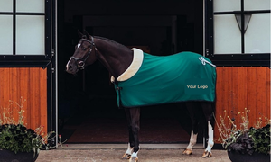 Tapis de cheval molletonné, en peau de mouton - Product Image 2