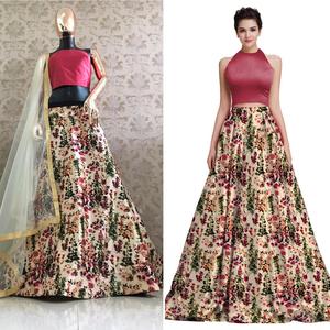 ภาพ Lehenga Choli ร้อนพิมพ์ Lehenga Choli สำหรับสาวๆที่สวมใส่ในงานปาร์ตี้ด้วยอัตราที่ต่ำ - Product Image 5