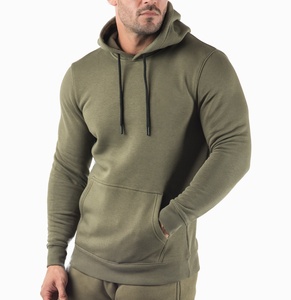 Sweat à capuche de fitness pour hommes brodé sur mesure pull de gym épais sports d'extérieur course à pied coupe-vent haut coupe-vent pantalon de survêtement haut - Product Image 1