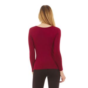 Camiseta térmica ultrasuave de compresión para mujer, Camisa ajustada de alta calidad con cuello redondo, ropa informal - Product Image 2