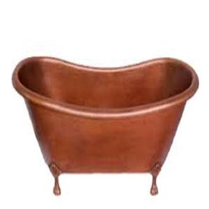อ่างอาบน้ำทองแดงแบบโบราณทำมือดีไซน์ทันสมัยหรูหรายืนฟรีวิลล่าห้องน้ำรองเท้าแตะคู่หนีบเท้าได้ง่าย - Product Image 6