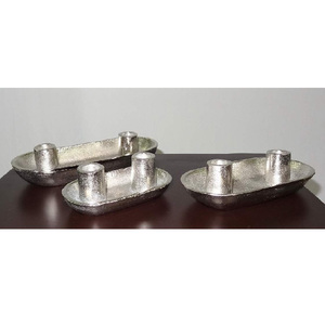 Support de bougie décoratif pour la maison, vente chaude, en métal, élégant, porte-bougie pilier, décoration de mariage, porte-bougie en aluminium - Product Image 1