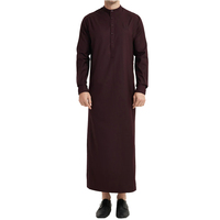Vente en gros : Jubbah Abaya Kaftan longue traditionnelle marocaine pour hommes musulmans, style urbain, grande taille, moderne, de luxe, décontractée et respirante