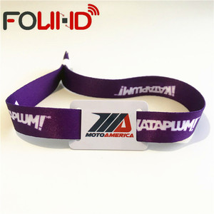 NFC Diễn Đàn Loại 2 Tag Dùng Một Lần Ndef Nfc Pvc Dệt Dây Đeo Cổ Tay Tùy Chỉnh - Product Image 6