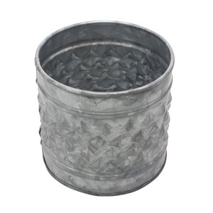 Récipient rond de stockage des aliments en métal galvanisé avec un design élégant parfait pour le stockage de la cuisine et l'organisation des aliments - Product Image 3