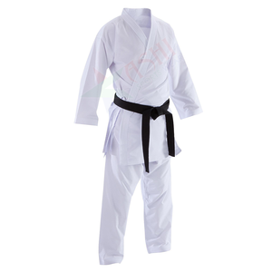Uniforme de entrenamiento de artes marciales suave y transpirable de Karate Gi blanco de diseño personalizado - Product Image 1
