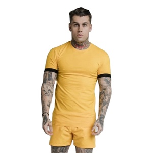 ขายส่งฤดูร้อนที่กำหนดเองสวมใส่เสื้อยืดและกางเกงขาสั้นผ้าฝ้ายโพลีเอสเตอร์ผู้ชายชุดฤดูร้อน - Product Image 4