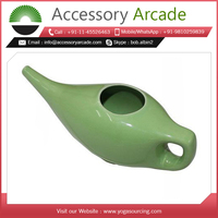Pot à eau de Neti élégant et léger en céramique/ABS, couleur personnalisée, pour le nettoyage nasal, le yoga et la méditation, avec coffret cadeau
