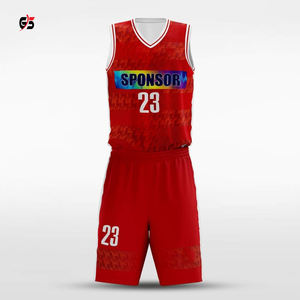 Uniformes de baloncesto sublimados Unisex, conjuntos de pantalones cortos de tela 100% poliéster personalizados, productos de servicio OEM de alta calidad - Product Image 2