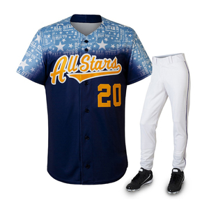 Uniforme de baseball, maillot de baseball brodé, motif bordé, maillot ajusté, nouveau design de qualité supérieure, uniforme normal - Product Image 6