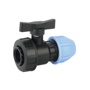 Kexing Nhựa Pp Pvc Đôi Liên Minh HDPE <span class=keywords><strong>PE</strong></span> PP Van Bi Cho Ống Nước PN16 PP Nén Phù Hợp - Product Image 4