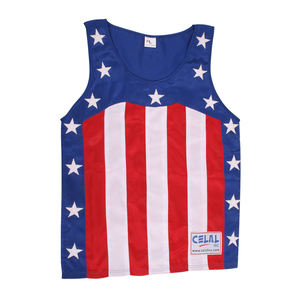 Gilet de boxe drapeau américain, vente en gros, Design personnalisé, maillot de combat, anneau de combat, gilet de combat professionnel - Product Image 6