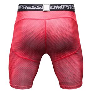 Mallas de compresión personalizadas para hombre, pantalones cortos de compresión de cintura alta, 100% poliéster, para gimnasio, Fitness, entrenamiento, correr, nuevo diseño - Product Image 3