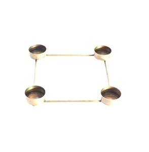 BIG CANDLE USE 4 ARMS TABLE TOP <b>TEALIGHT</b> METAL T-LIGHT CANDLE <b>HOLDER</b> HIGH QUALITY WEDDING DECORATION - Product Image 1