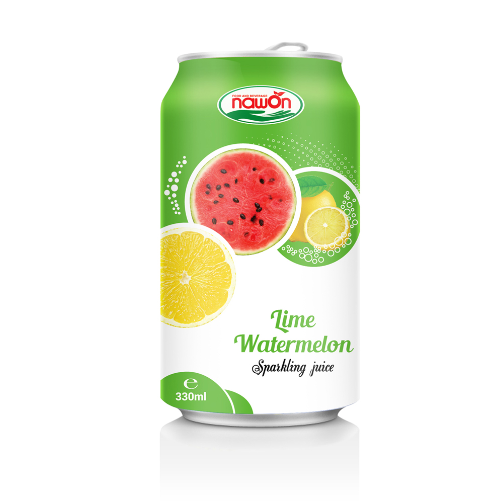 All 330ml Orange Aluminum Canned Nawon Sparkling Juice Lime Watermelon Kosher Bulk Feature Shelf Normal Water Carbonated Drinks
