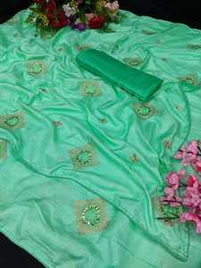 Vêtements de mariage indiens pour femmes, nouvelle collection, saree avec chemisier, bon marché, prix bas, de fabrication, vente en gros - Product Image 3