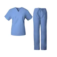 कस्टम नई शैली के लिए स्टाफ वर्दी पोशाक 100% कार्बनिक कपास GOTS प्रमाणित अस्पताल लोगों चिकित्सा Scrubs