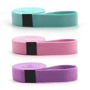 Conjunto de bandas de resistencia para ejercicio en el gimnasio, conjunto de bandas largas de algodón con logotipo personalizado - Product Image 1