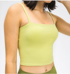 Manufacturer Custom Base High Quality Tank <b>Top</b> Women Sporting Fitness Blank Sleeveless Crop <b>Top</b> - Product Image 3